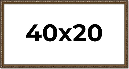 Miniatura 47 de Marco de fotos completo de madera dorada envejecida de 16 x 20 pulgadas con plexiglás acrílico UV, parte trasera de tablero de espuma y accesorios