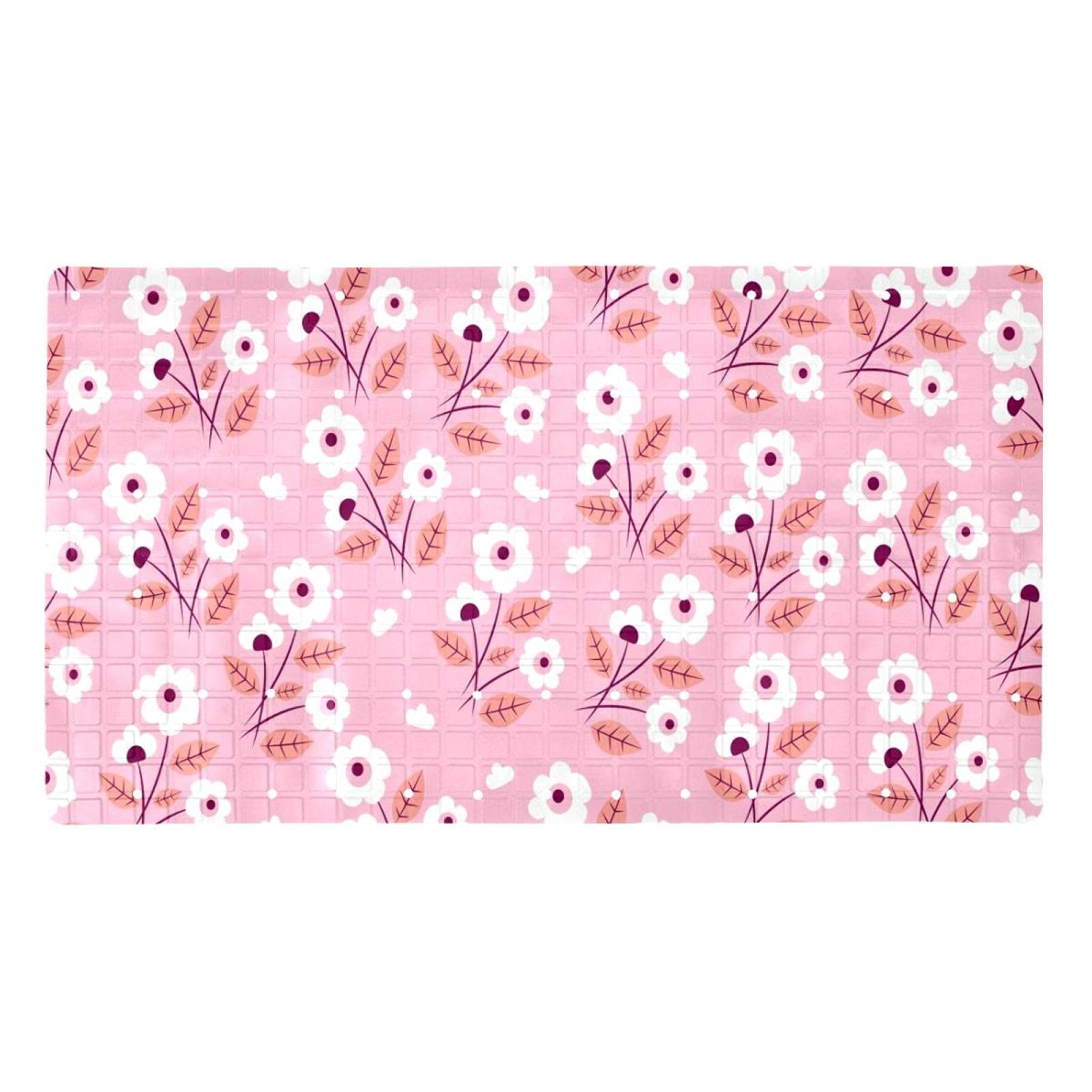 Tapis de bain pour s'asseoir rose idéal pour le bain des enfants et des seniors