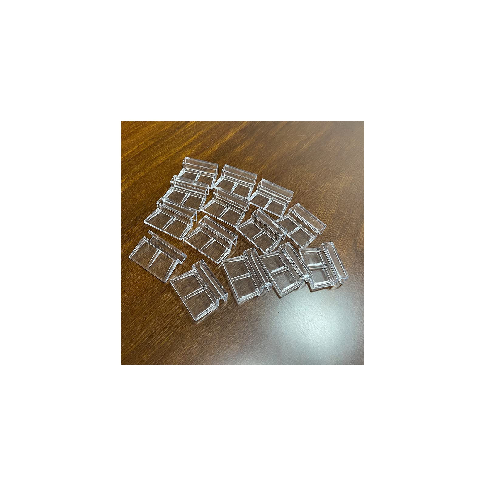 K74-12 Lot de 12 clips en acrylique pour couvercle d'aquarium 5 mm