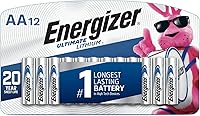 Energizer Ultimate Lithium AA Batteries, 12-Pack | World's Longest Lasting Double A Batteries for Cameras & Smart Devices