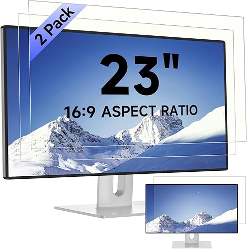 Miniatura 10 de [Paquete de 2] Protector de pantalla de computadora de 19 pulgadas con bloqueo de luz azul para monitor de pantalla ancha 5:4, antirreflejos,