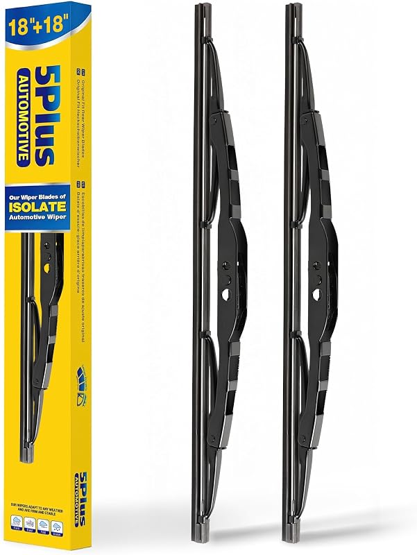 Palhetas do limpador de para-brisa 5 PLUS 18" para braço com gancho J/U – Par
