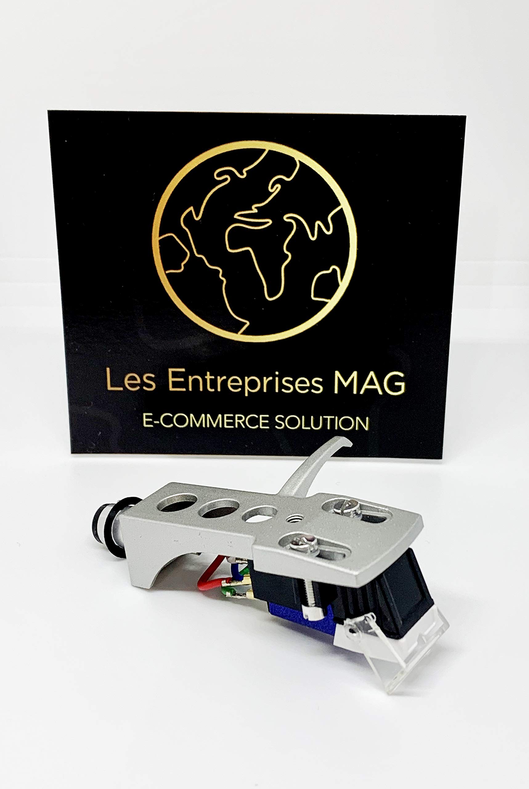 vergulde pick-up kop met MM pick-up voor Technics SL1200, SL 1200 MK2, SL1210, SL1210 MK2, SL1210 MK5, SL1200 MK5, SL1600 MK2, sl1610 MK2, SL1700 MK2, sl1710 MK2, SL1 800 MK2, SL1810 MK2