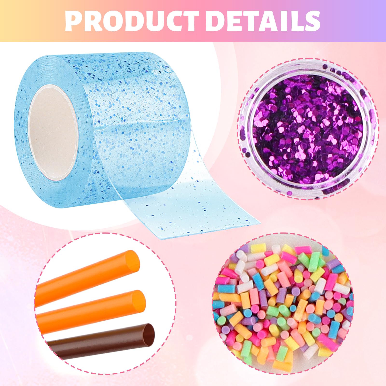Kit Nano Tape à Bulles 57 Pièces Pour Enfants - Ruban élastique épais 3 M, Non Toxique - DIY Bulles Gonflables, Anti-stress, Activités Créatives