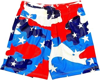 Mens Mesh Basketball Shorts Breathable Athletic Shorts with Pockets Lightning & Star Print Gym Training Outdoor