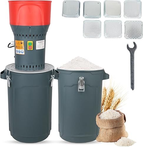 Molinillo de maíz de 6.6 galones, molinillo de grano seco, molinillo eléctrico, molinillo de grano, molino eléctrico de alimentos, molinillo de