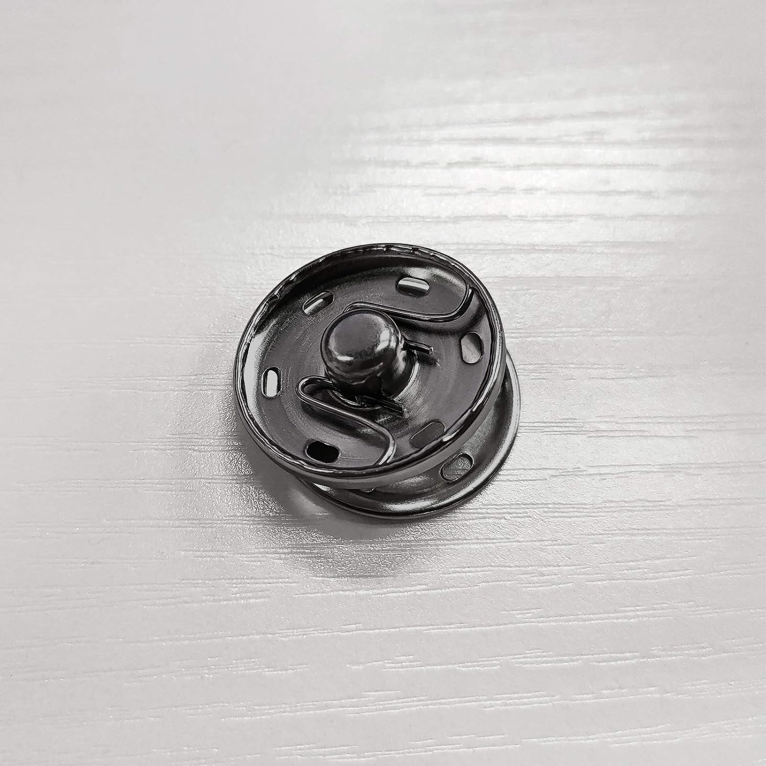 Micro Traders 30mm Black Sew On Snap Fasteners Sewing Press Studs Buttons Clothing Accessories for Woolen Coats Windbreakers Pack of 20