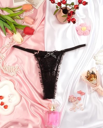 Miniatura 6 de Tanga de tanga para mujer, ropa interior sexy elástica con espalda en T