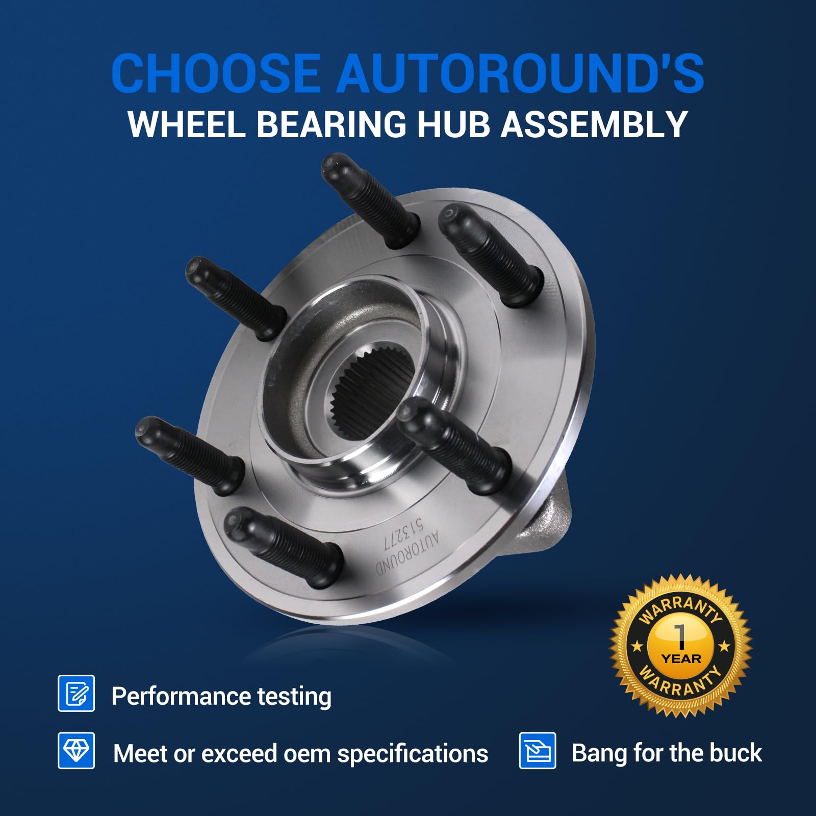 Amazon.com: Autoround 513277 Wheel Hub Bearing Assembly Front/Rear
