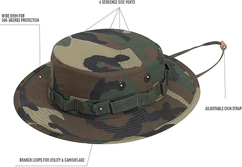 Miniatura 3 de Rothco Sombrero militar de camuflaje Boonie Hat