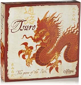 Calliope Tsuro - The Game of The Path - A Family Strategy Board Game For Adults and Kids 2-8 Players Ages 8 &amp; Up