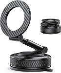 M08 Car Phone Holder for Car, Magnetic Car Mount with Extendable Arm, Foldable Dashboard & Windshield Phone Mount for Larger Phones Compatible with iPhone 17/16/15/14/13/12