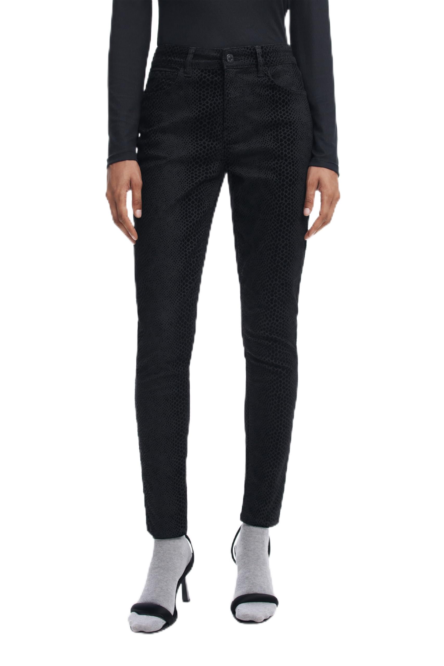 Women's Woman Woven Long Trousers Pants