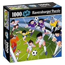 Ravensburger Puzzle 1000 Pezzi, Holly e Benji – Puzzle Adulti +14 anni,70 x 50 cm, Puzzle per Adulti Effetto Nostalgia, Collezione 80s mania, Idee Regalo