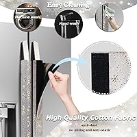 Vista 5 de 3 fundas para manijas de puerta de refrigerador, decoración de cocina, mantiene los electrodomésticos limpios, antiestáticas, antimanchas