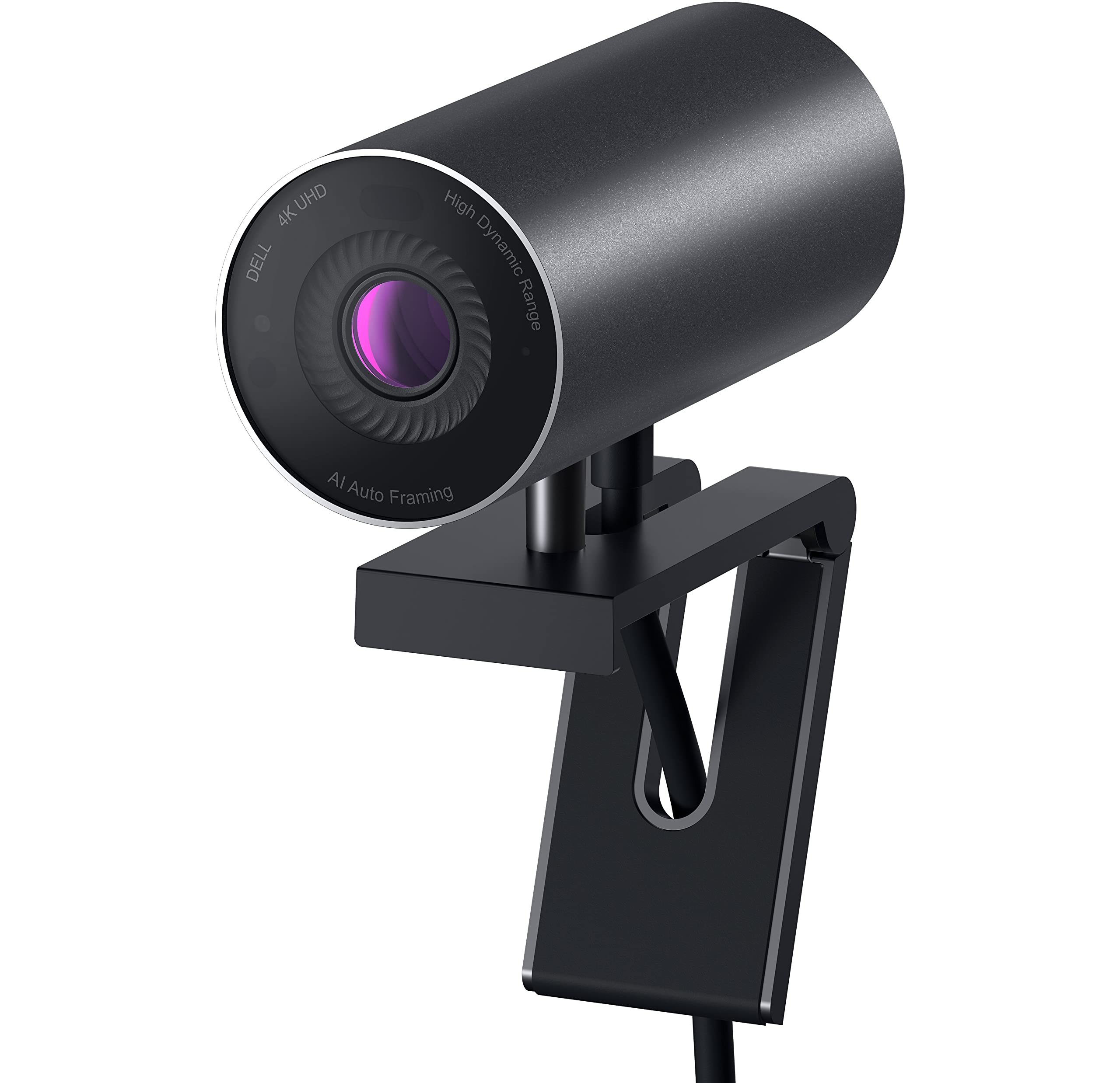 Dell WB7022 UltraSharp Webcam, 4K UHD, 8.3 MP, 5X HD Digital Zoom, Privacy Lens Cap, 65, 78 and 90 degree FOV, Auto framing, Auto Light Correction, Auto Focus