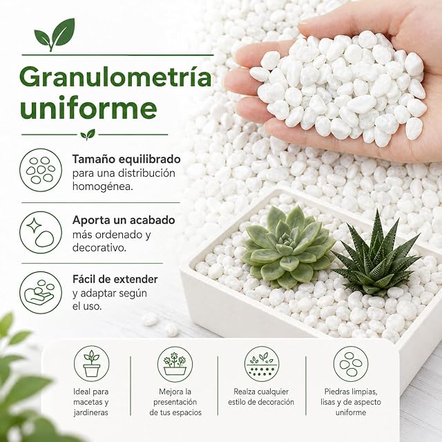 Foto 8 de 8 de flonatur Piedras Blancas para Jardin y Terratios