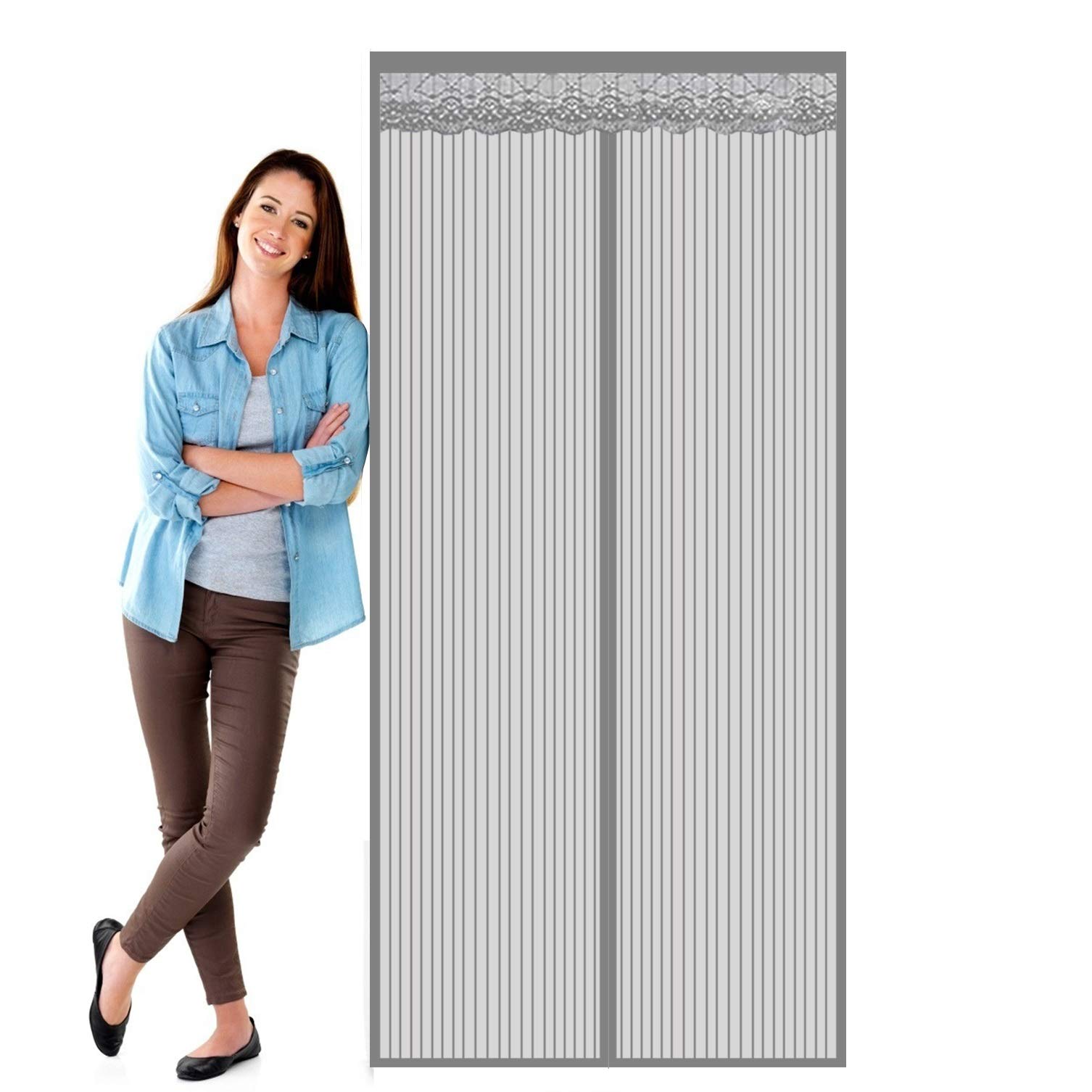 THAIKER Moustiquaire Porte Fenetre Magnetique Rideau De