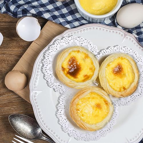 Miniatura 5 de 150 piezas de papel de encaje blanco de 4.5 pulgadas, manteles individuales de papel desechables, manteles individuales de papel para decoración de