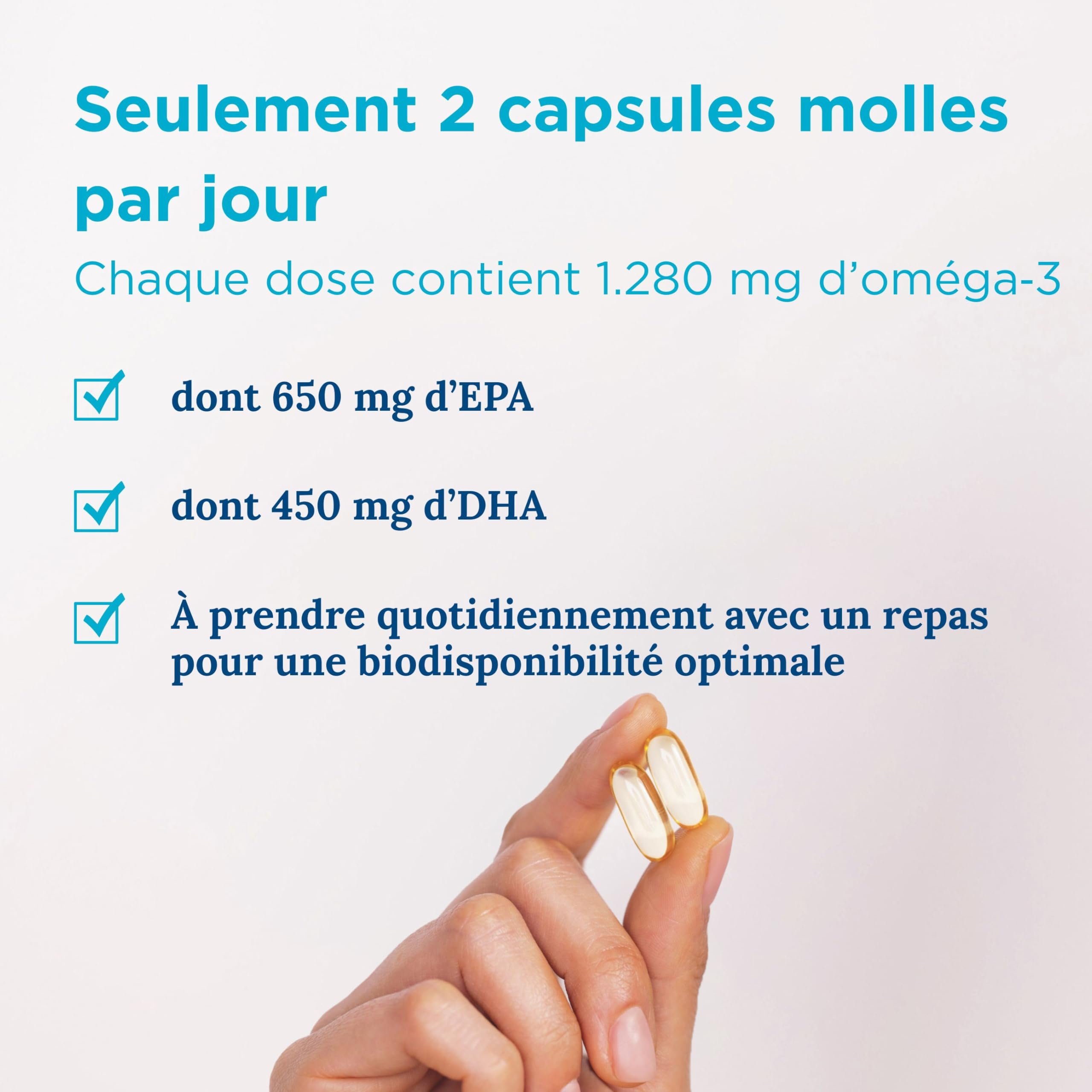 Nordic Naturals, Ultimate Omega-3, 1280mg, Goût Citron, Haute Dosé, 120 Capsules molles, Testé en Laboratoire, Sans Soja, Sans OGM