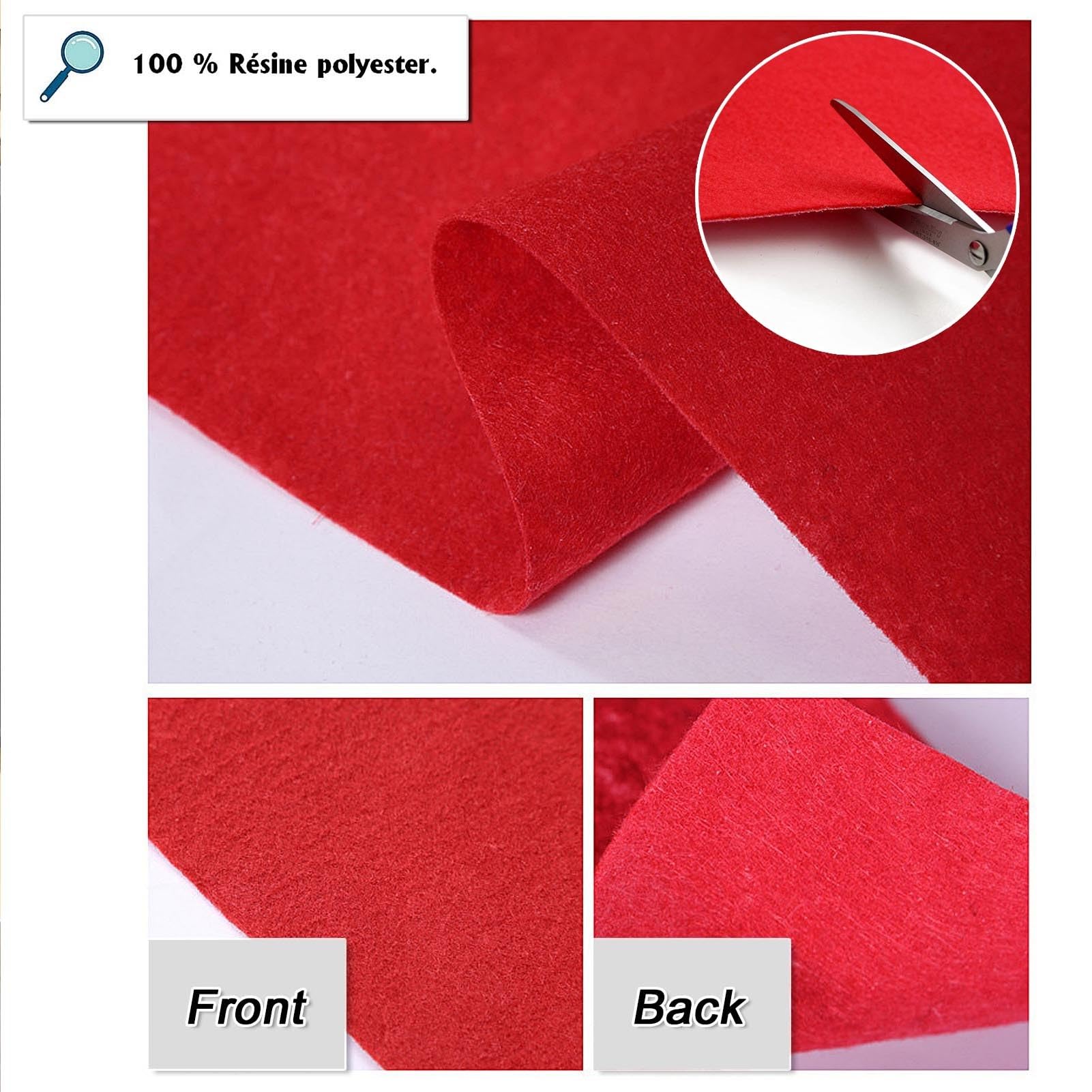 Passatoia for Tappeto Rosso for Eventi, Tappeto Rosso Resistente Antiscivolo for Matrimonio, Cerimonia di Apertura, premiazione, Decorazione for Feste(3'11" x 65'7" (Rectangular))