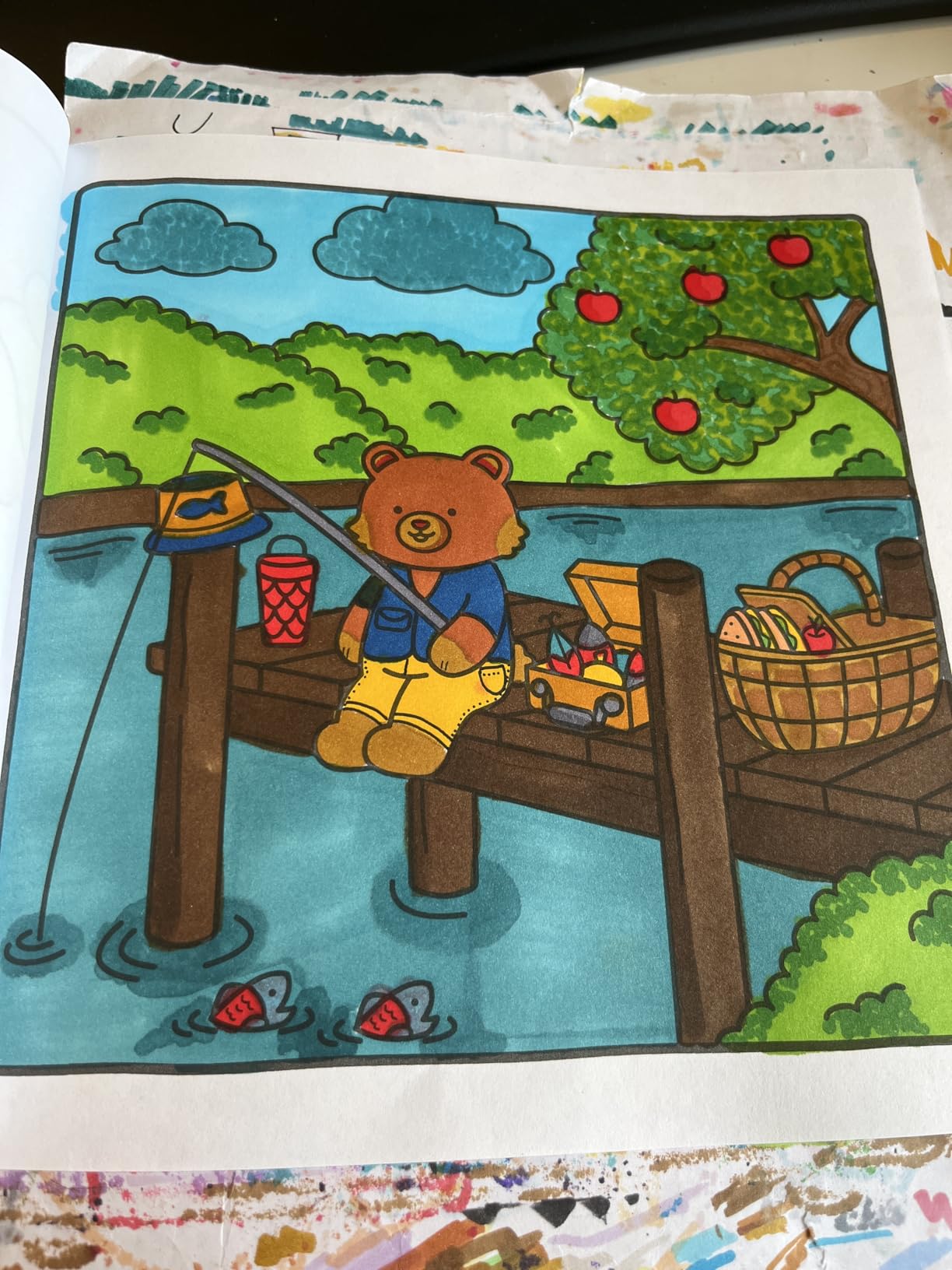 Snuggly Friends: Cute Coloring Book for Adults and Teens with Cozy Fuzzy Animals in Hygge Moments for Relaxation, with Exclusive Music for a Complete Coloring Experience - Preview 1