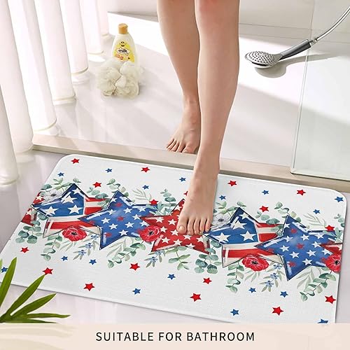 Vista 341 de Tapete de Feliz Navidad, tapete antideslizante para puerta delantera, baño, cocina, dormitorio, patio, entrada, 16 x 24 pulgadas, rojo, negro y verde