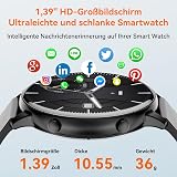 Hwagol Men's Women's Smartwatch with Call/Answer, Round Waterproof Fitness Tracker 140+ Sports Modes Smart Watch with Pedometer/Heart Rate Monitor/SpO2 for Android iOS - 2