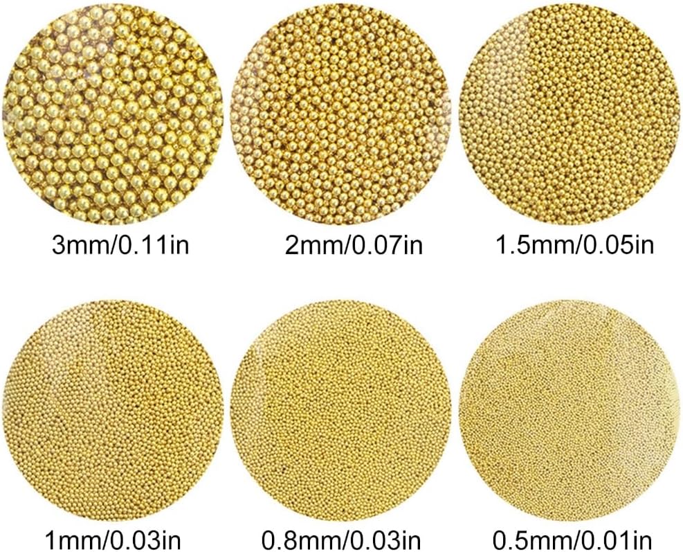 1Bag 3D Nails Art Metal Charm Caviar Beads Nails Rivets Jewelry Manicure Decorations Accessories