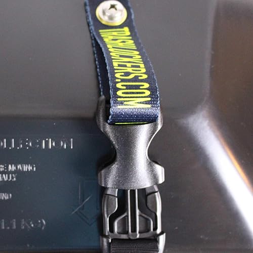 Miniatura 5 de Trash Lock - Cerradura de tapa original de dos correas, muy seguro, mantiene a osos negros, mapaches y ardillas fuera de tu basura (negro, dos