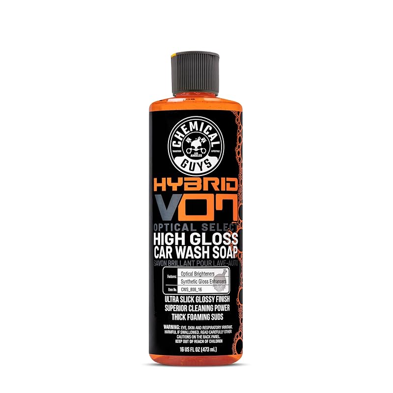 Shampoo Automotivo Espumante de Alto Brilho Chemical Guys Hybrid V7, Aroma de Laranja, 473 mL