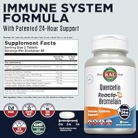 Vista 2 de KAL Quercetina Reacta-c Bromelina Tabletas, 60