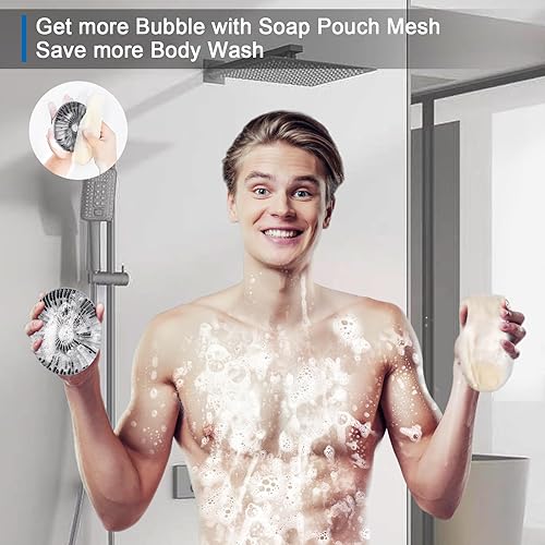 Miniatura 2 de Exfoliante corporal de silicona, exfoliante corporal para uso en la ducha, limpiador corporal premium para limpieza profunda y piel sensible,