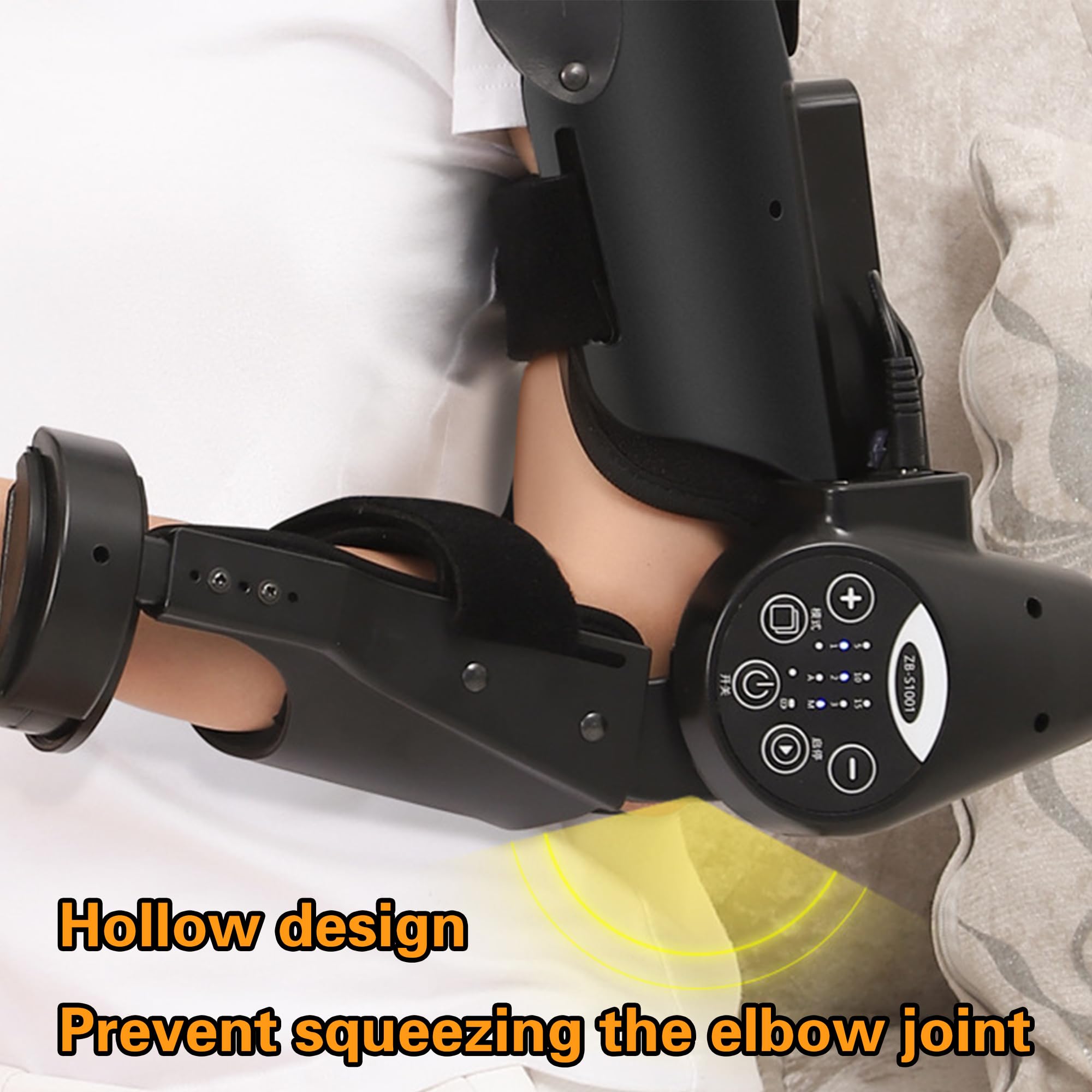 Equipo De Robot De Rehabilitación De Codo Inteligente Eléctrico: Ejercicio De Brazo Con Bisagras Con Codo Con Bisagras Con Control Remoto Inalámbrico Y Para Recuperación De Brazo, Codo Y Mano Right