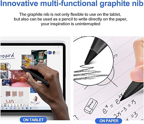 Miniatura 4 de Slim Pen 2 para Microsoft Surface con presión 4096, borrador y clic derecho, rechazo de palma, punta de grafito, para Surface Pro 9876543X, Surface