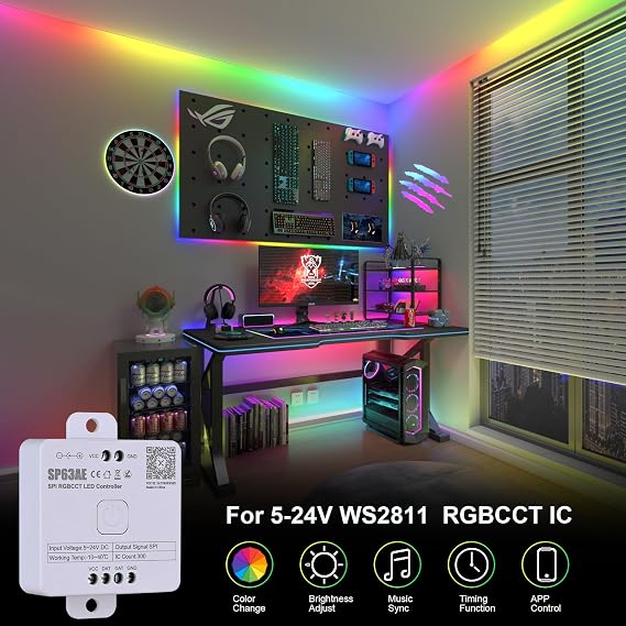 JOYLIT RGBCCTIC SPI LED Controller APP Control