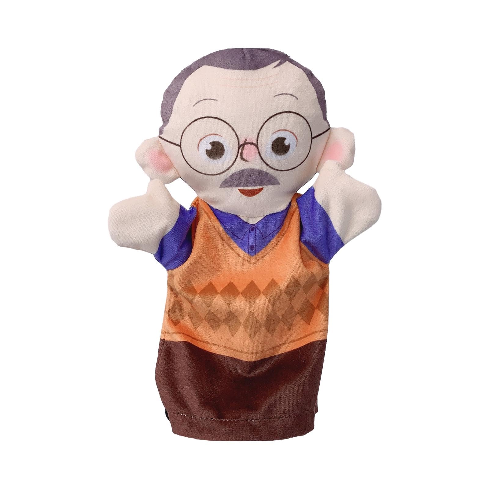 ATORSE Family Hand Puppets Teaching Role Play Developing Intelligence Finger Puppet Grandfather-image-38