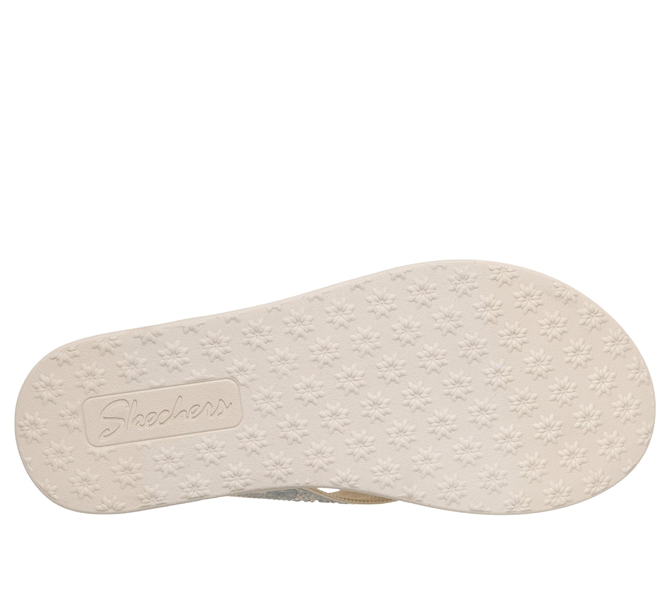 Skechers Meditation Luxe - Floral Rhinestone Sandalias planasMujer