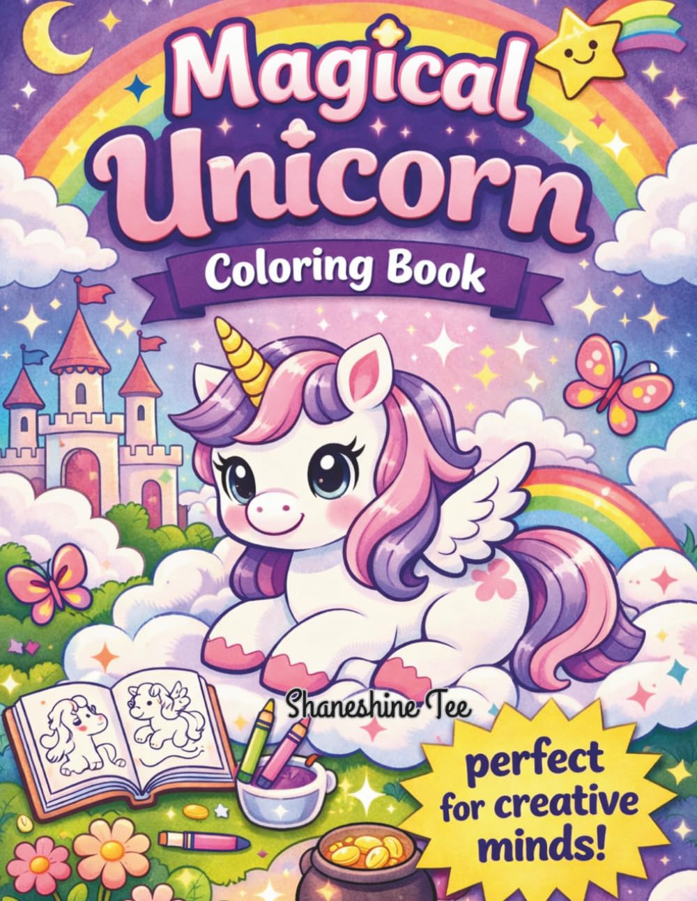 Magical Unicorn: Coloring books for kids perfect for toddlers