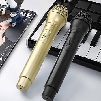 Facmogu 2PCS Fake Microphone Prop, Plastic Realistic Pretend