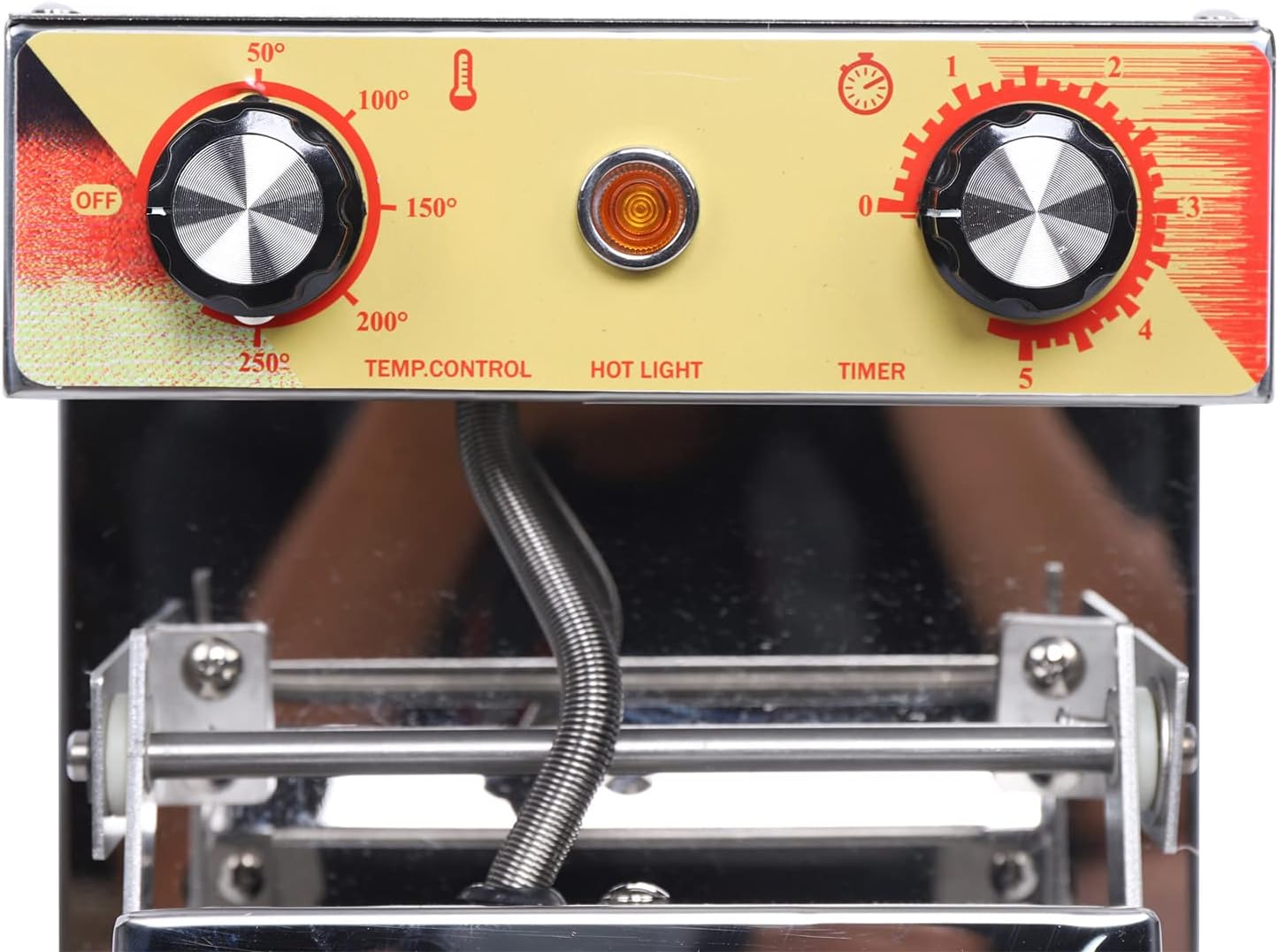 Panini Press Machine Maker, 1000W 110V Commerical Grill Panini Sandwich Maker, Independent Temperature Control, Electric Ice Cream Brioche Sandwich Panini Press Maker Double Side Heating