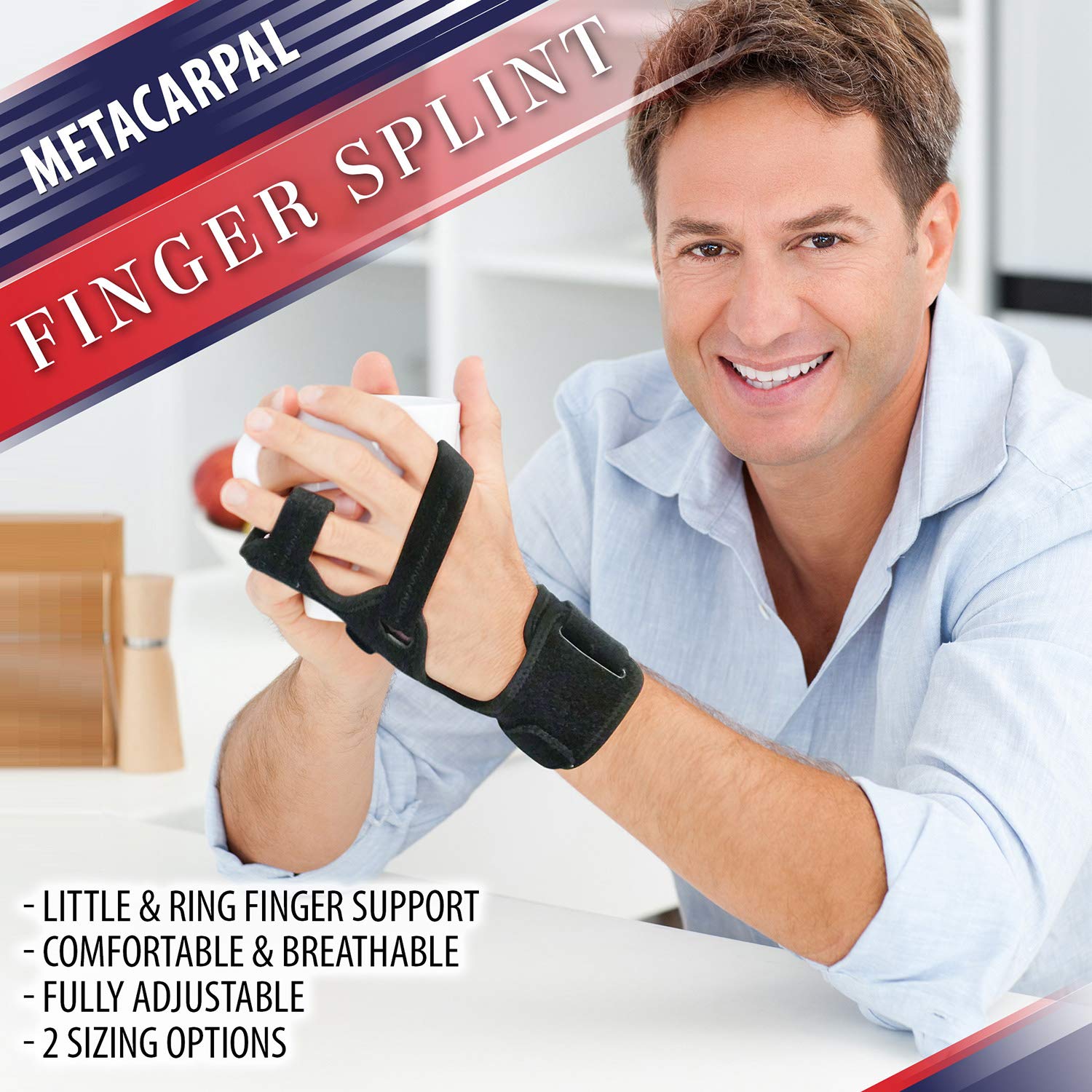 Metacarpal Finger Splint Hand Brace Hand Brace & Metacarpal Support