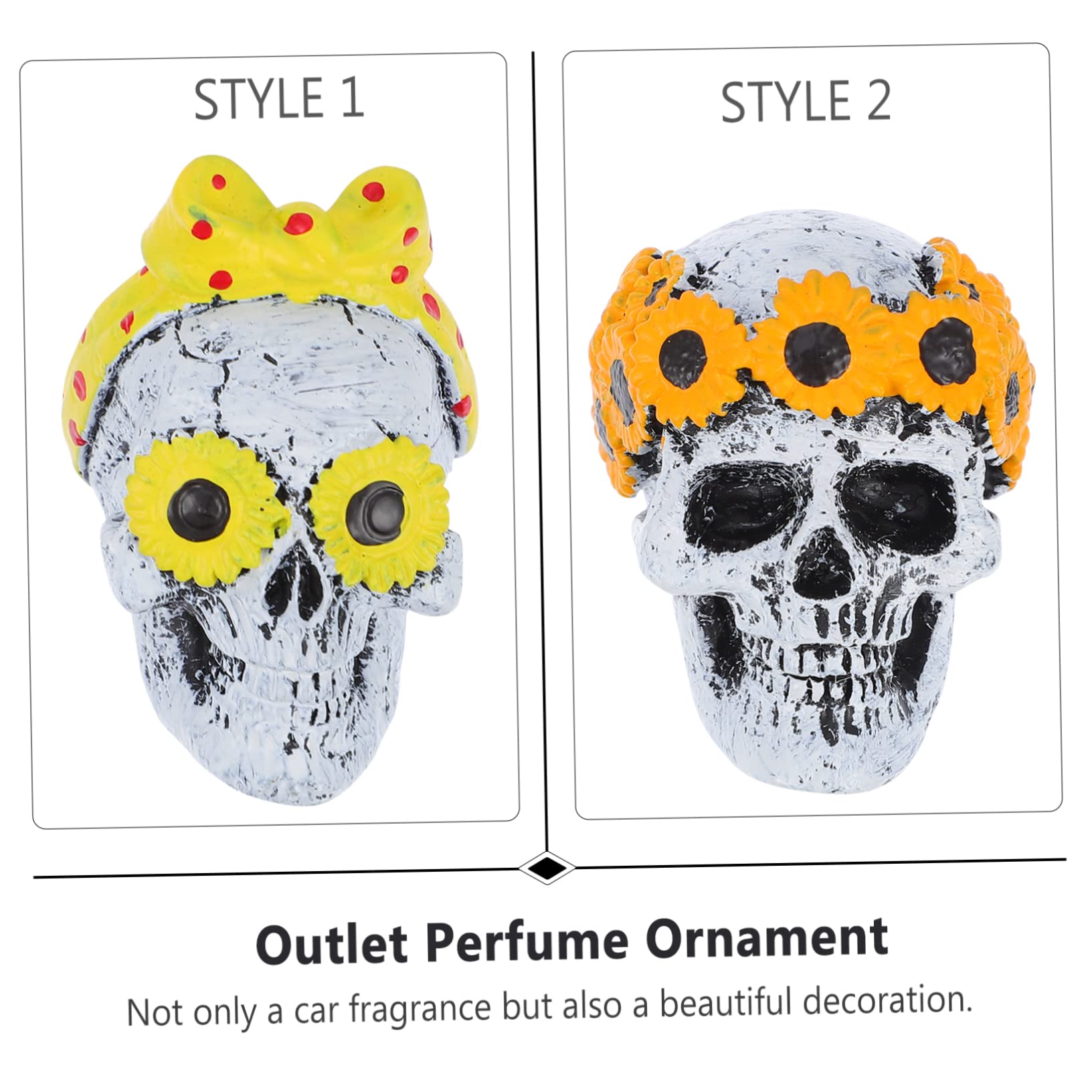 Amosfun 6sätze Ghost Head Aromatherapy Clip Set Für Auto Diffuser Für Luftauslass Innenraum Dekoration Und Duftspender Für Auto Büro Und Mehr