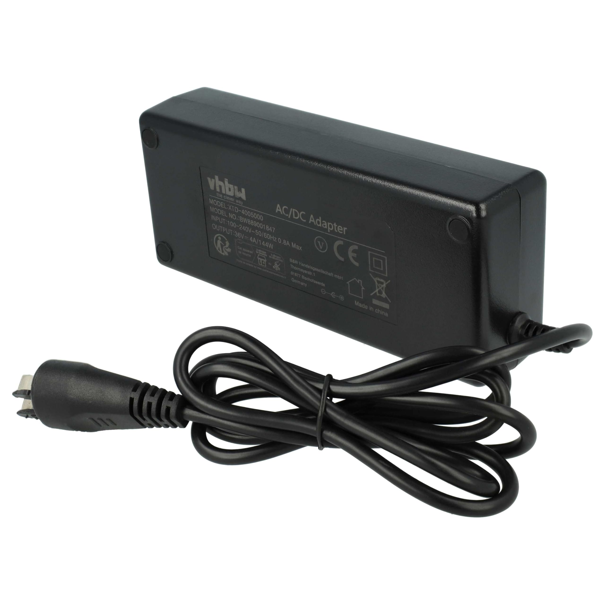 vhbw Chargeur Compatible avec Bosch PowerTube 500, PowerPack 500, PowerTube 625 vélos électriques - pour Batteries Li-ION 144W