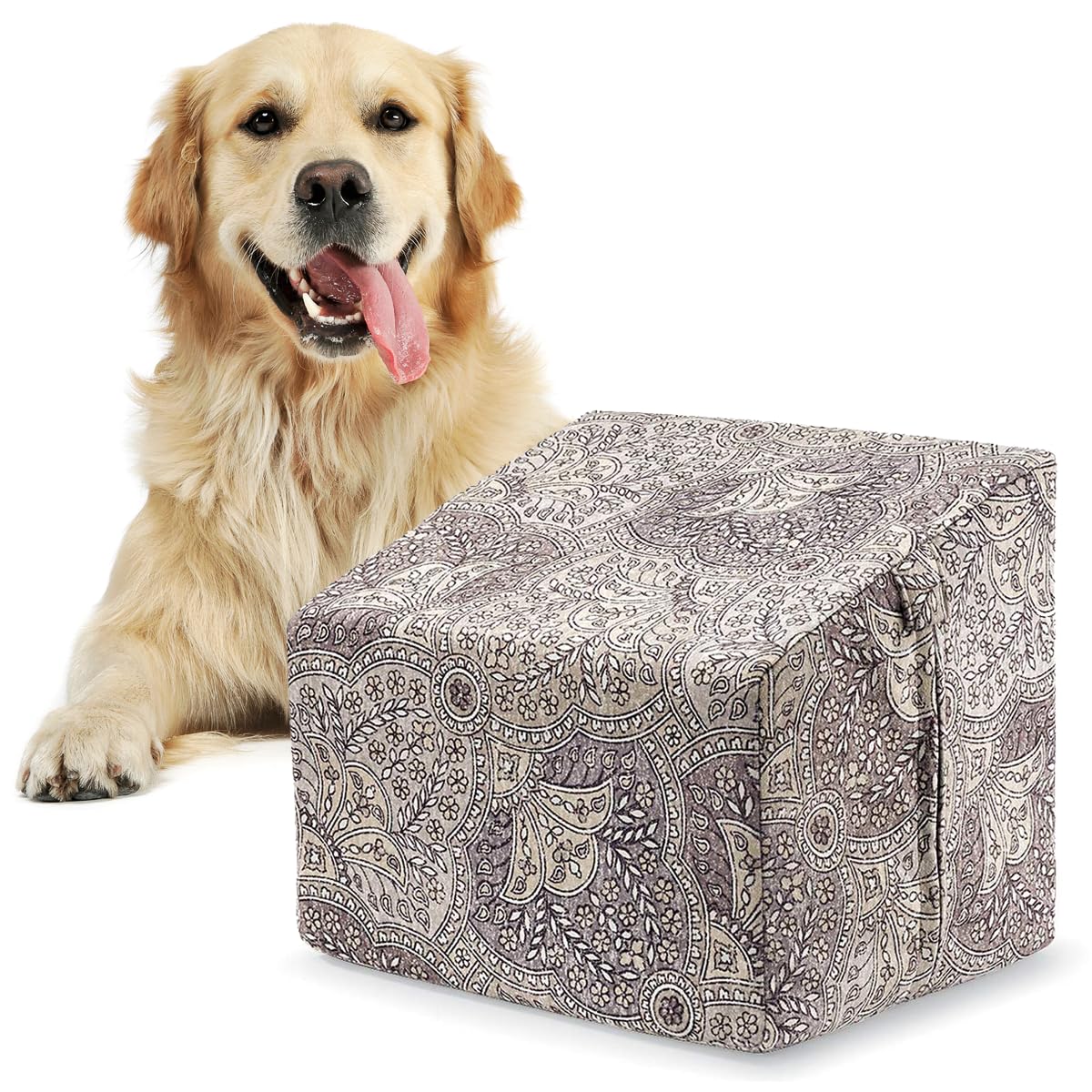 SAGEFINDS PGI Traders Seat Extender for Dogs & Other Pets (Gray Print)