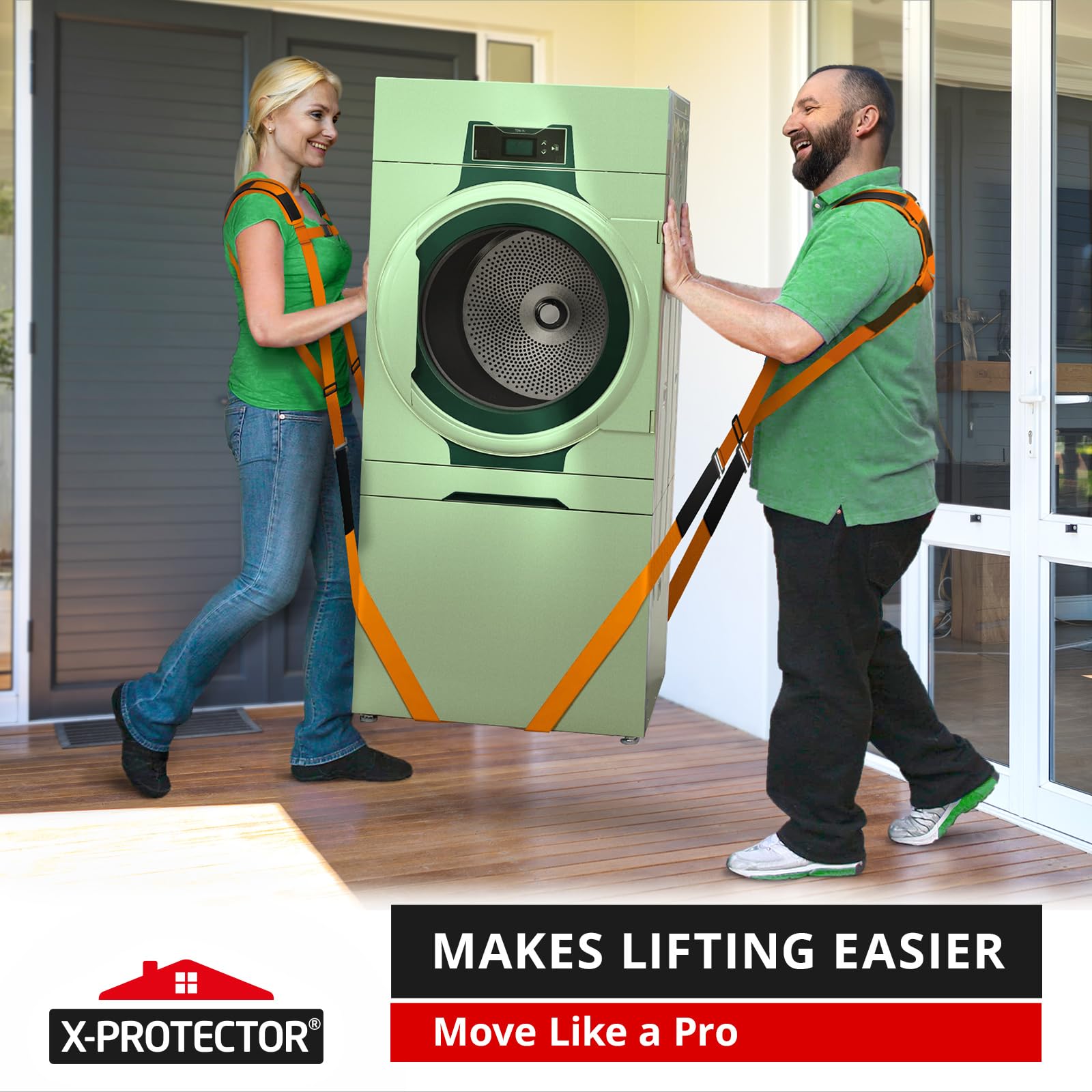 X-Protector Moving Straps - Heavy Lifting Support -6 X-Protector Moving Straps - Heavy Lifting Support -6
