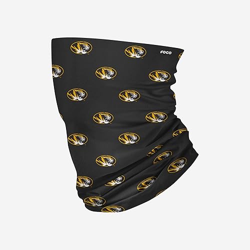 Miniatura 50 de FOCO NCAA unisex-adult Ncaa Team Logo Neck Gaiter Multiuse Logotipo grande.,Mini logotipo impreso.,Vacaciones en bloque ocupado,Hibisco