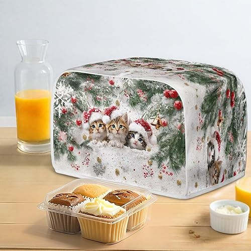 Miniatura 43 de Funda para horno con estampado de galaxia, protector de máquina de pan de cocina, cubierta para tostadora de 2 rebanadas de gato lunar para el Gato