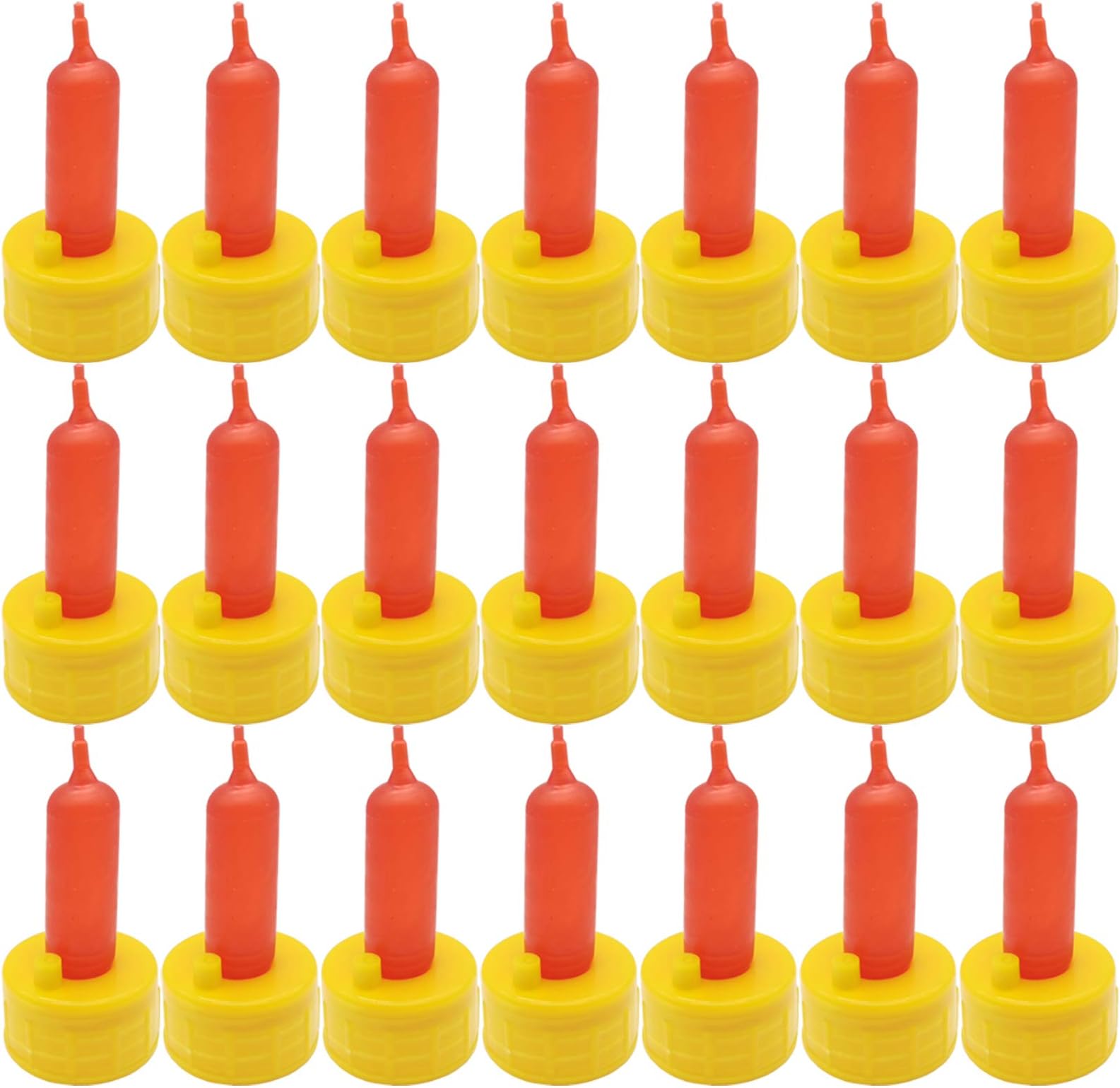 TIHOOD 25PCS Lamb Teat Feeder Bottle Topper Feeding Milk Drinking for Sheep Goat Pup Dog Farm Supplies