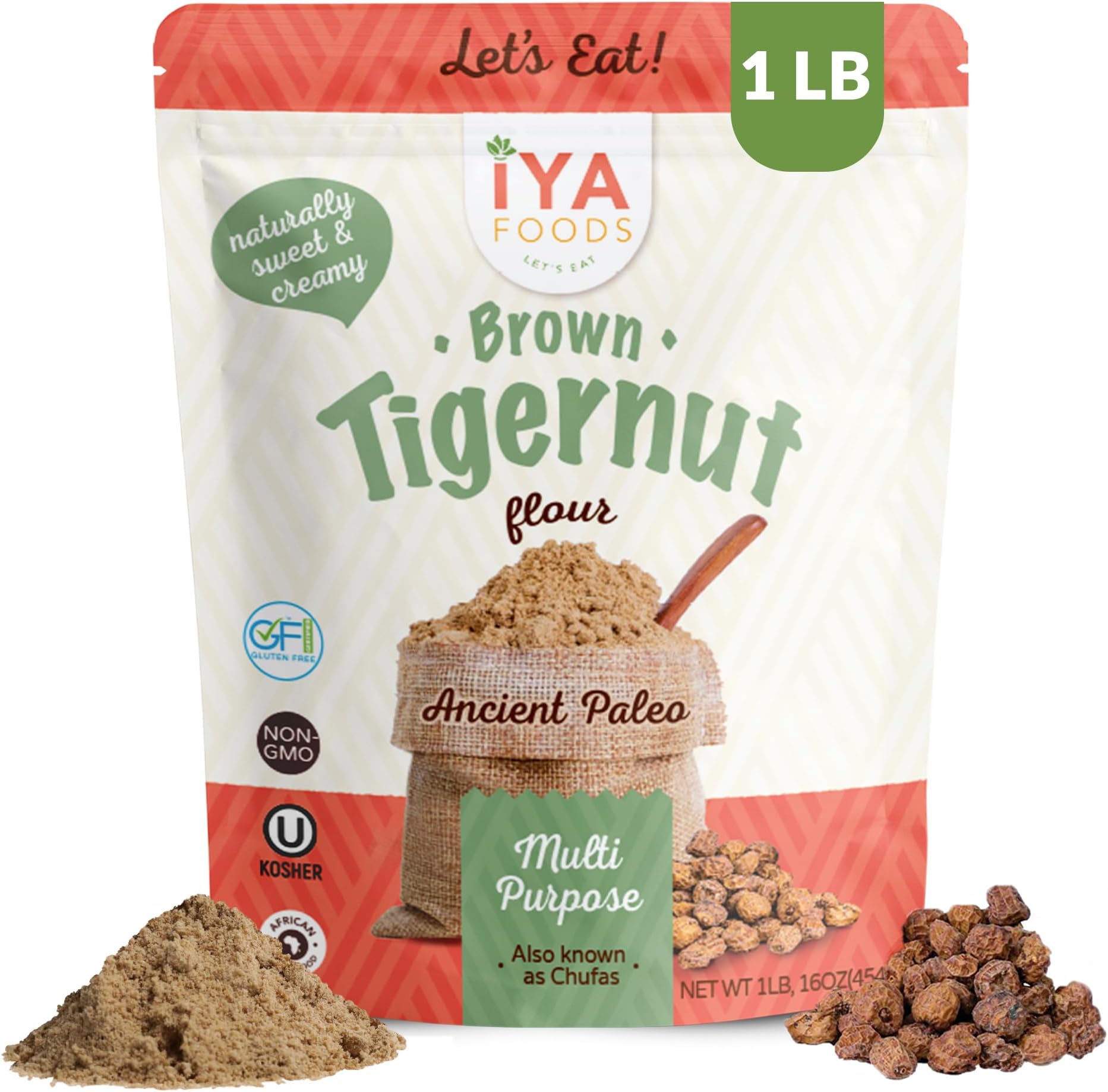 Tiger Nut Flour, 1lb, Ideal for Paleo and Keto Diets Great Flour Alternative!